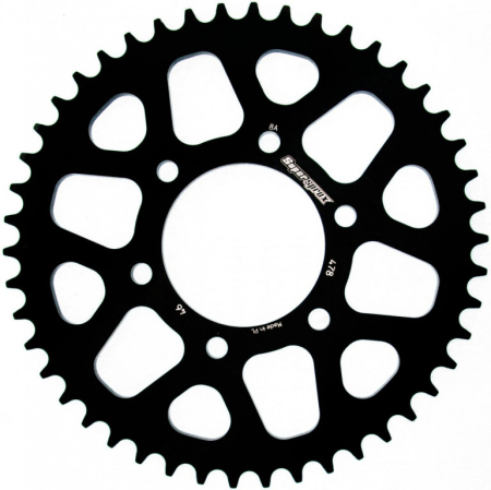 TRANSMISIE - Foaie spate ALU SUPERSPROX Negru 46T, 520