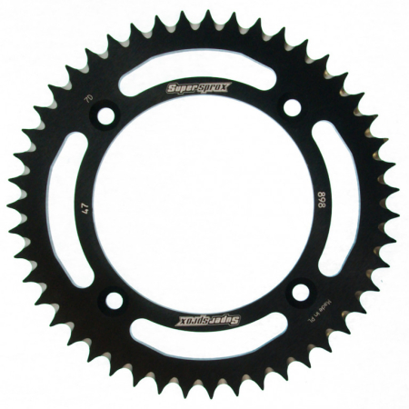 TRANSMISIE - Foaie spate ALU SUPERSPROX Negru 47T, 428