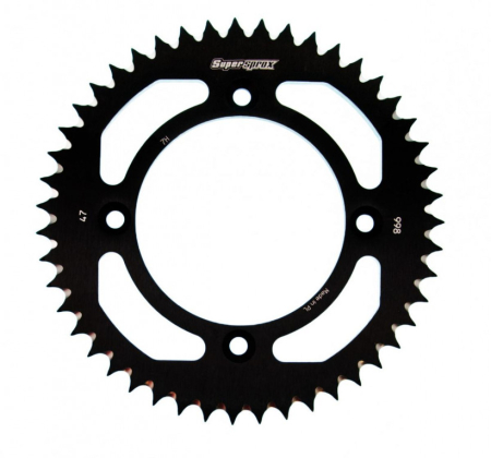 Pinioane - Foaie spate ALU SUPERSPROX Negru 47T, 428
