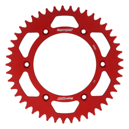 TRANSMISIE - Foaie spate ALU SUPERSPROX Rosu 45T, 520