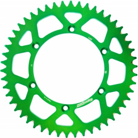 Pinioane - Foaie spate ALU SUPERSPROX verde 50T, 520