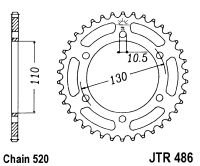 Foaie spate JT 42T, 520 Black Zinc [1]