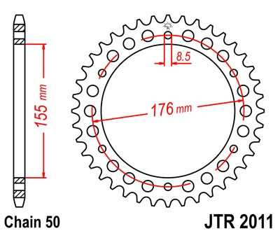 Foaie spate JT 42T, 530 Black Zinc [1]