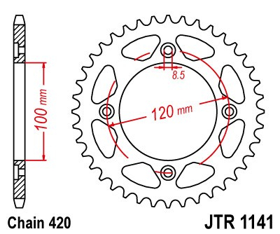 Foaie spate JT JTR 1141-60 60T, 420 [1]