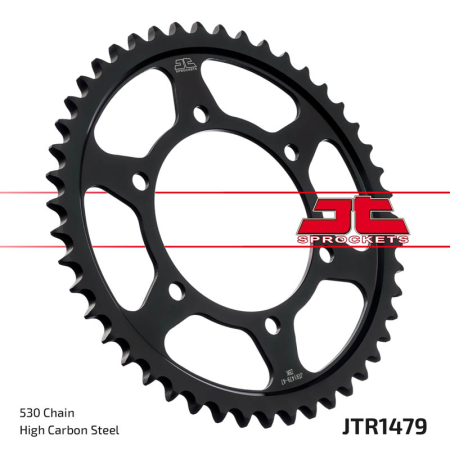 Foaie spate JT JTR 1479-47ZBK 47T, 530 Black Zinc [2]