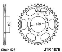 Foaie spate JT JTR 1876-46 46T, 525 [1]