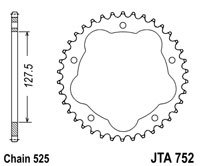 Foaie spate JT JTR 752-41 41T, 525 [1]