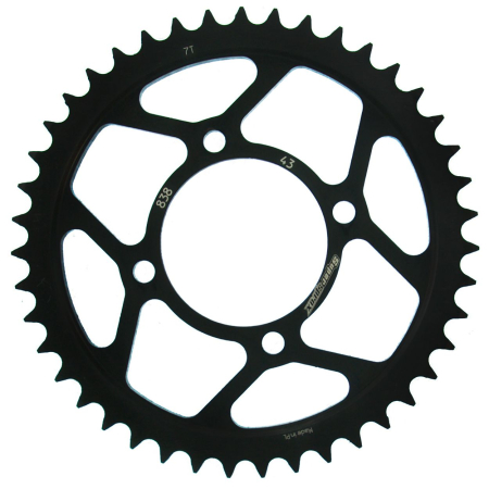 Transmisie  lant - Foaie spate SUPERSPROX Negru 43T, 428