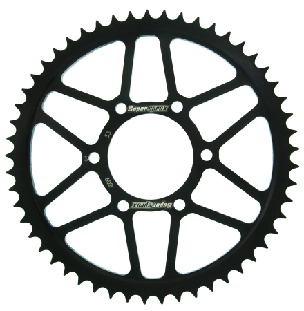 Transmisie  lant - Foaie spate SUPERSPROX Negru 53T, 428