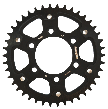TRANSMISIE - Foaie spate SUPERSPROX STEALTH Negru 42T, 525