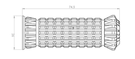Footpegs without adapters PUIG R-FIGHTER Rosu [1]