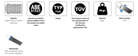 Footpegs without adapters PUIG R-FIGHTER S argintiu [3]