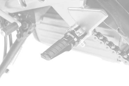 Footpegs without adapters PUIG RACING argintiu [1]