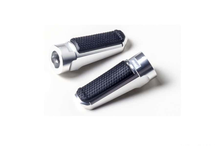 Scarite - Footpegs without adapters PUIG SPORT argintiu with rubber