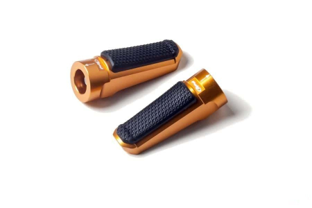 Scarite - Footpegs without adapters PUIG SPORT auriu with rubber