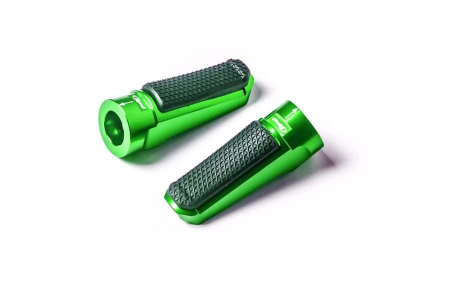 Scarite - Footpegs without adapters PUIG SPORT verde with rubber