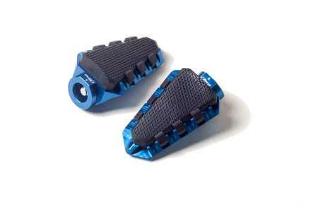 Scarite - Footpegs without adapters PUIG TRAIL Albastru with rubber