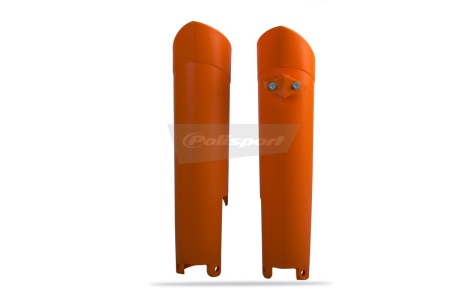 SUSPENSIE CADRU - Fork guards POLISPORT (pereche) orange KTM