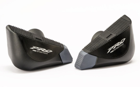 SUSPENSIE CADRU - Frame sliders PUIG PRO black with grey rubber