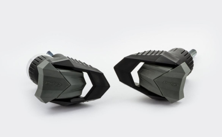 SUSPENSIE CADRU - Frame sliders PUIG R19 3538N black with grey rubber