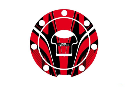 SUSPENSIE CADRU - Fuel cap cover PUIG RADIKAL Rosu