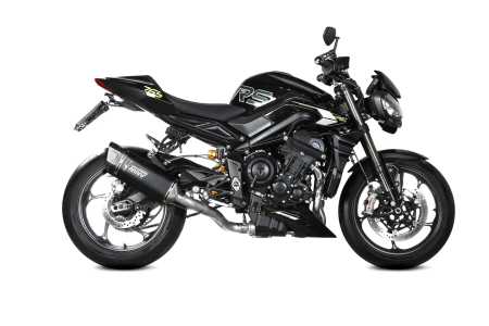 Full exhaust system 3x1 MIVV SR-1 Black titanium pentru TRIUMPH Street Triple 765 / R / RS 2025-2026 [1]