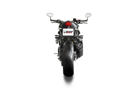 Full exhaust system 3x1 MIVV SR-1 Black titanium pentru TRIUMPH Street Triple 765 / R / RS 2025-2026 [3]