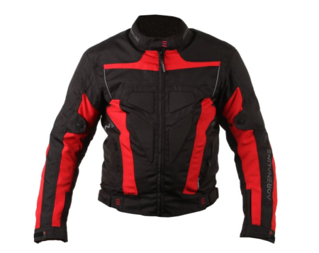 Geaca moto ADRENALINE HERCULES PPE culoare negru/rosu [2]