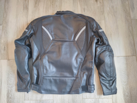 Geaca moto SM Racewear Blade - Piele naturala de bovina - Protectii CE (umeri/coate/spate) - Captuseala detasabila - Zone elastice - Fermoar conexiune pantaloni [5]