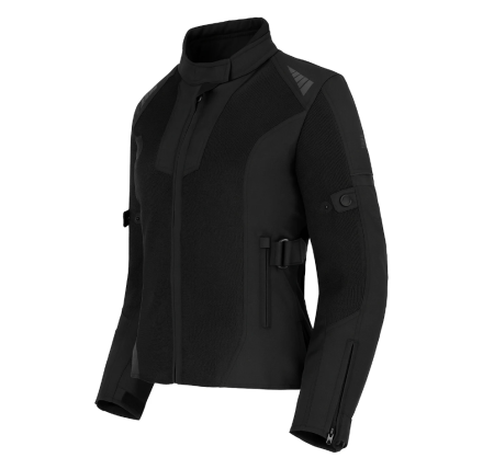 ECHIPAMENTE - Geaca moto textila de dama SM Racewear Mesh 2.0 Lady - Vara - Ventilata si Impermeabila - Protectii CE - Negru