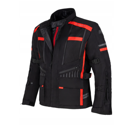Geaca moto textila SM Racewear Defender - Barbati - Impermeabila si Ventilata - Protectii CE - Negru [4]