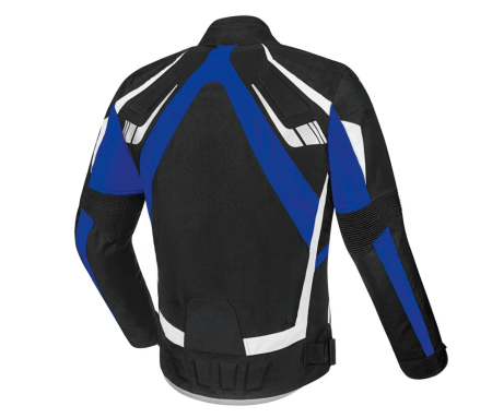 Geaca moto textila Speed Blue - Sport & Urban - Impermeabila, Ventilata - Protectii CE - Negru/Albastru [1]