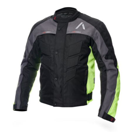 Geci - Geaca textil touring Adrenaline Pyramide 2.0 fluorescent/galben/gri/negru