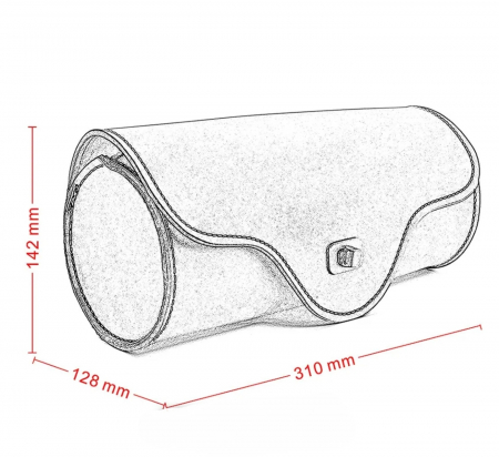 Geanta furca moto cruiser chopper bobber motocicleta [4]