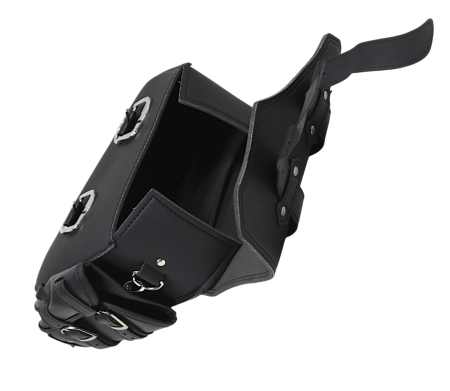 Geanta laterala cu suport bidon piele eco moto custom [2]