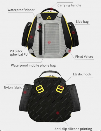 Geanta Motowolf rezervor / spate moto bag motocicleta [8]