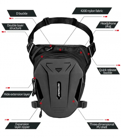 Geanta picior Motowolf moto [1]