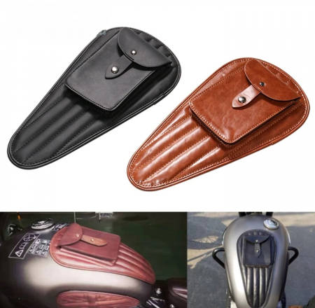 GENTI SI BAGAJE - Geanta rezervor moto cruiser chopper bobber piele
