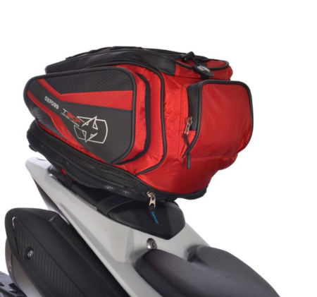 TRANSPORT & DEPOZITARE - Geanta spate codita Moto Rosu 30L Oxford T30R tail bag