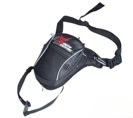 Genti picior - Geanta textila WMX, prindere pe picior, culoare negru, logo rosu
