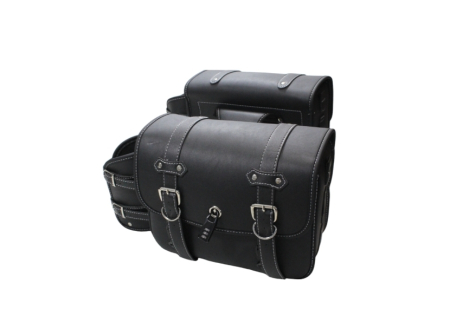 Genti laterale moto șa cu lacăte și suporți de sticle [2]