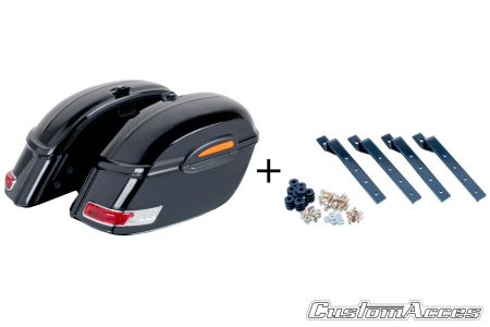 Genti & Bagaje - Genti rigide CUSTOMACCES TOURING Negru pair, with KF universal support