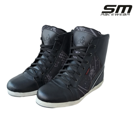 Ghete moto SM Racewear Sneak – piele si compozit, intarituri calcai-degete si protectie glezne, model peste incheietura [3]