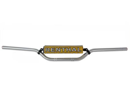 Ghidon moto cross enduro atv cu intaritura 22mm argintiu [1]