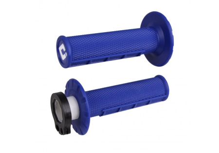SUSPENSIE CADRU - Grips set Lock-on ODI MX V2 Albastru Half-Waffle