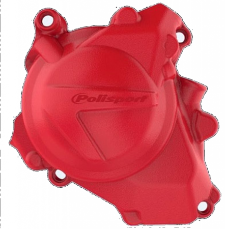 SUSPENSIE CADRU - Ignition cover protectors POLISPORT PERFORMANCE red CR 04