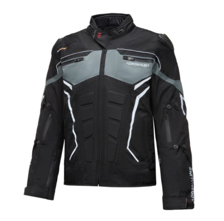 Geci - Jacheta Adrenaline touring SCORPIO CE NEGRU – culoare gri/negru