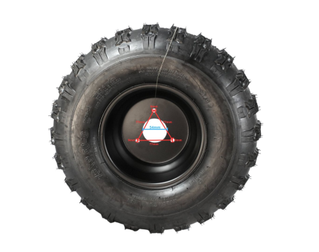 JANTĂ CU ANVELOPĂ ATV 8'' 3 ȘURUBURI SPATE 18x9.50-8 [1]