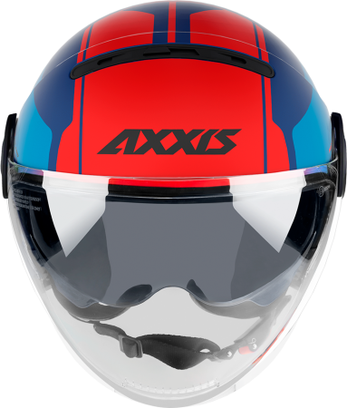 JET helmet AXXIS RAVEN SV ABS milano matt blue red M [4]