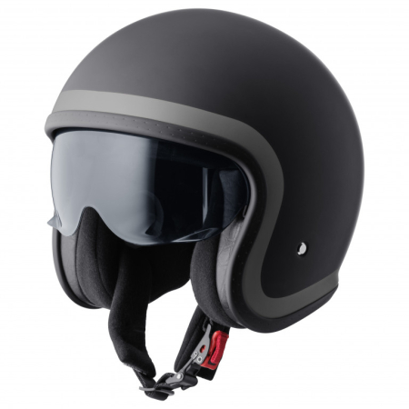ECHIPAMENTE - Jet helmet GMS RIDE matt black-grey L